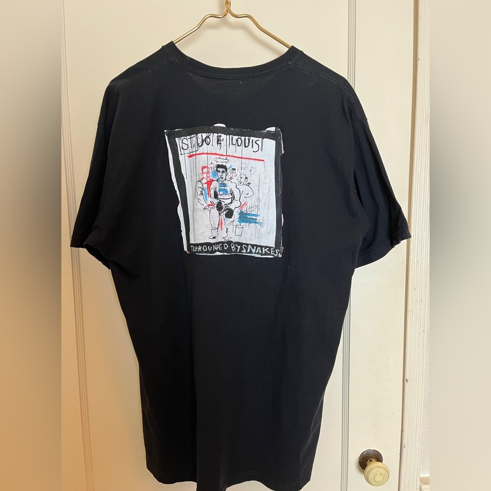 Jean Michel-Basquiat St. Joe Louis Surrounded By Snakes T-Shirt by ROME PAYS OFF